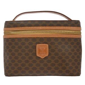 Celine Brown Macadam Vanity Handbag MC97/2 126486